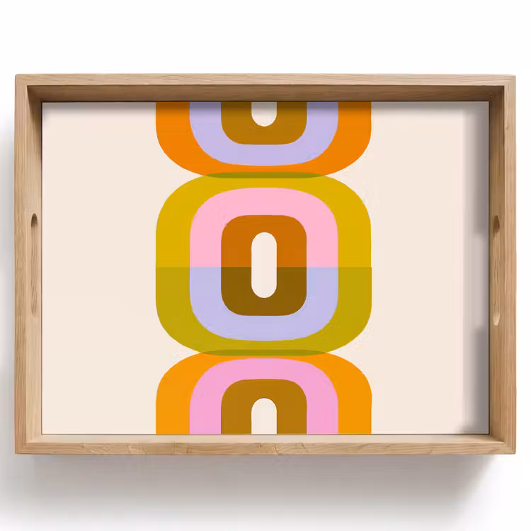 Plateau - Empilage - Formes - Orange — 1