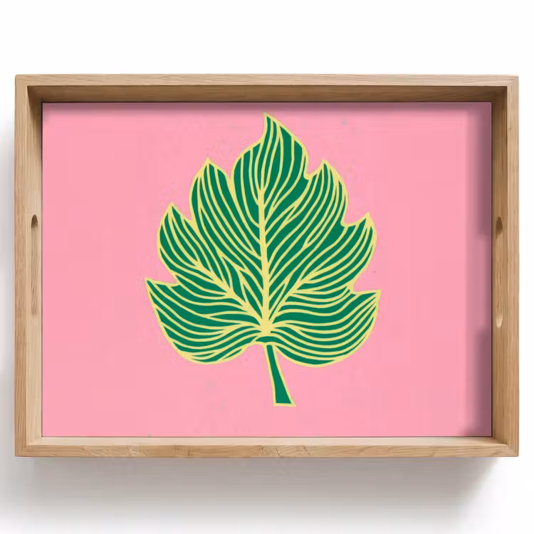 Plateau - Feuille - Vert - Illustration - Minimaliste — 1