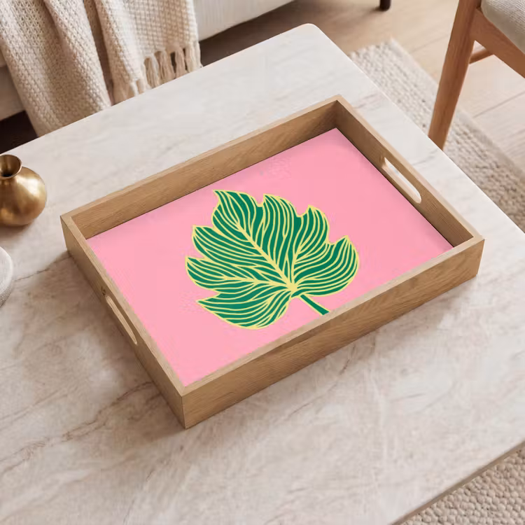 Plateau - Feuille - Vert - Illustration - Minimaliste — 2
