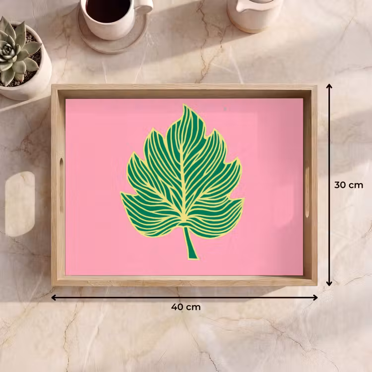 Plateau - Feuille - Vert - Illustration - Minimaliste — 7