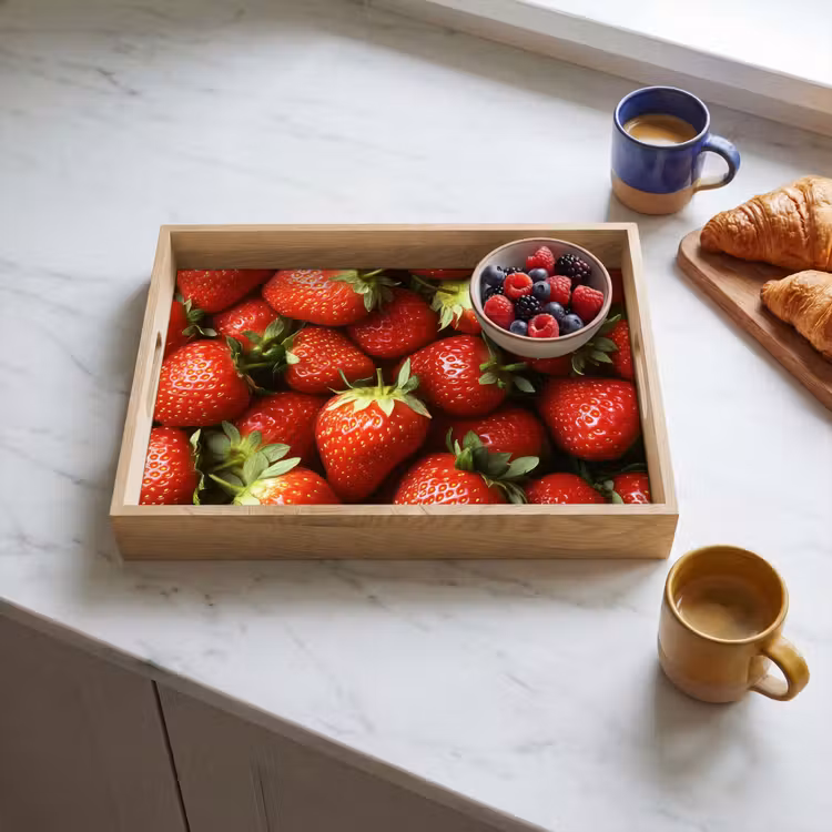 Plateau - Fraise - Fruit - Rouge — 3