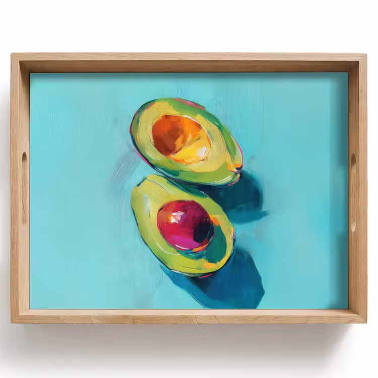 Plateau - Avocat - Vert - Graine - Ombrage — 1