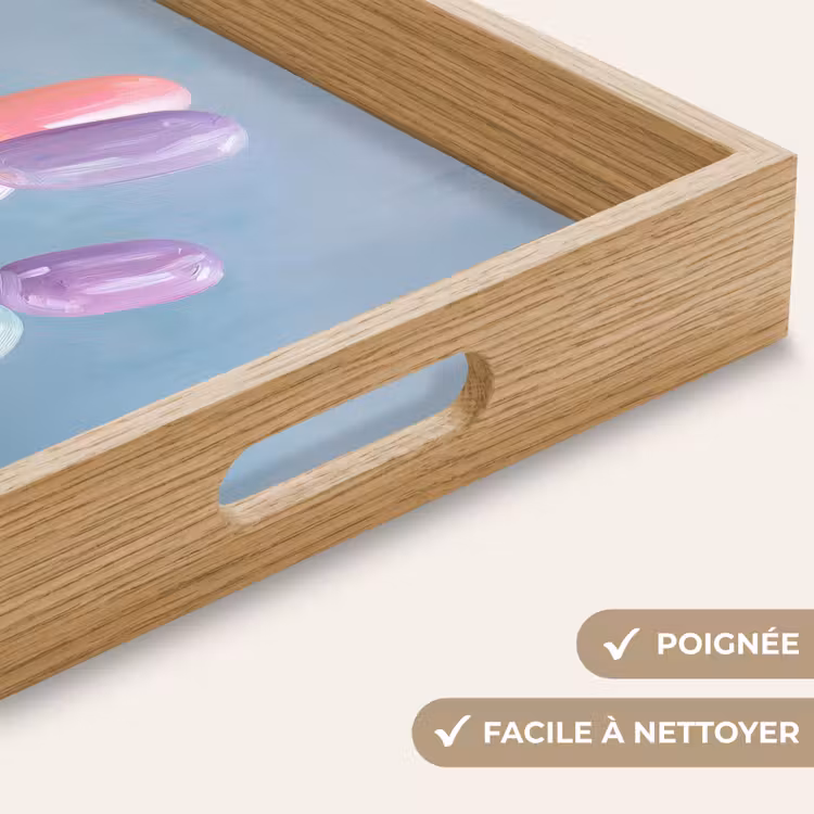 Plateau - Animal - Ballon - Teintes pastel - Brillant — 8