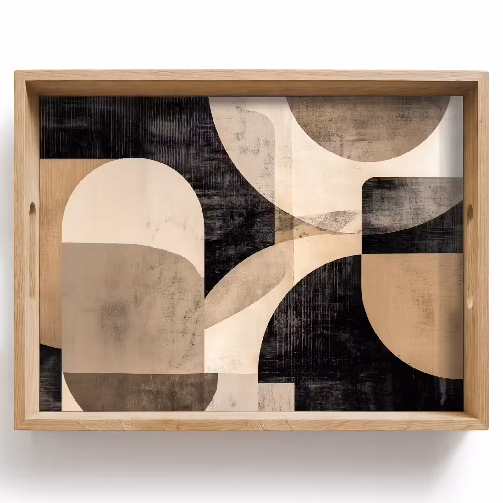 Plateau - Abstrait - Formes - Moderne - Beige — 1
