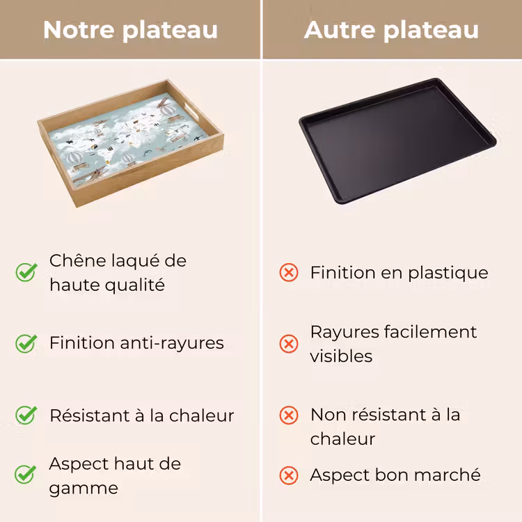 Plateau - Carte du monde - Enfant - Avion — 9