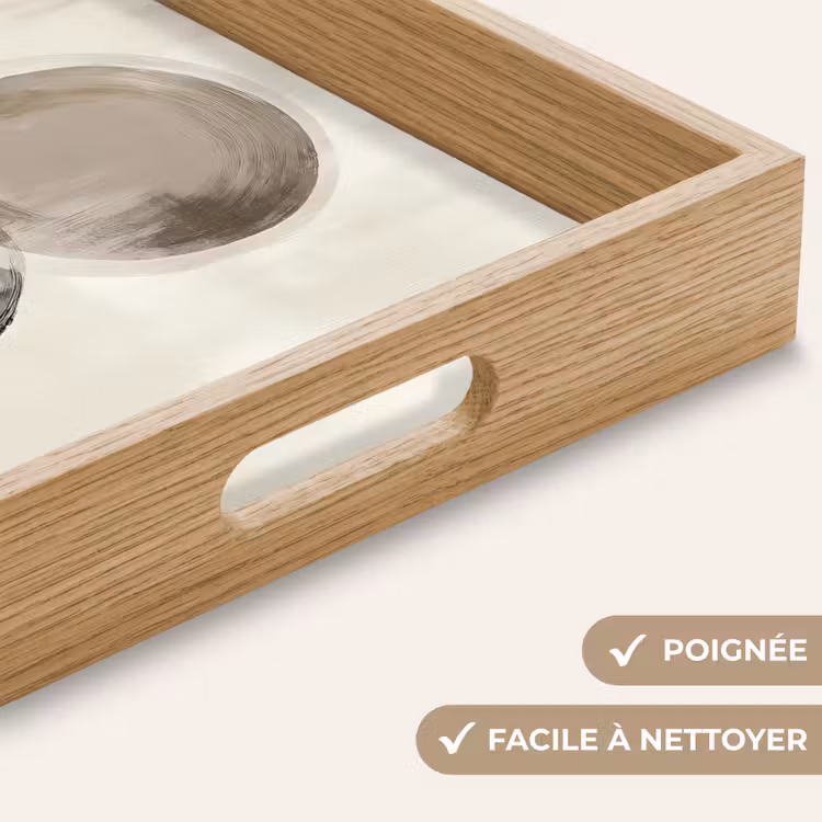 Plateau - Cercles - Forme - Beige - Abstrait — 8