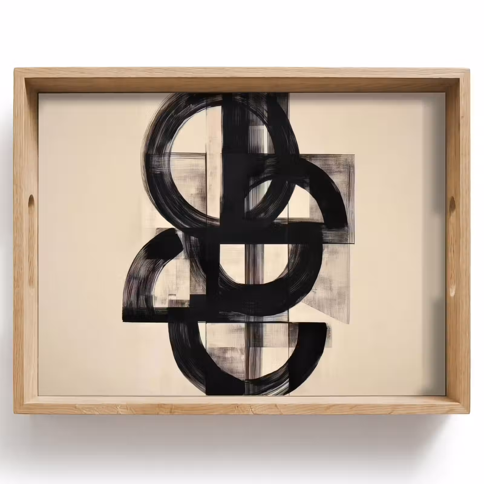 Plateau - Cercles - Lignes - Formes - Noir — 1