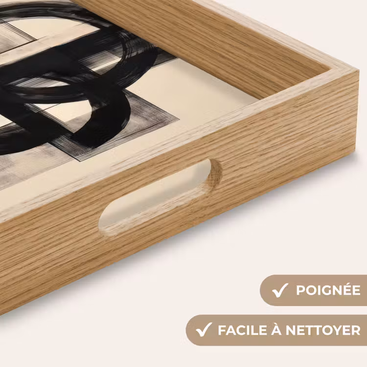 Plateau - Cercles - Lignes - Formes - Noir — 8