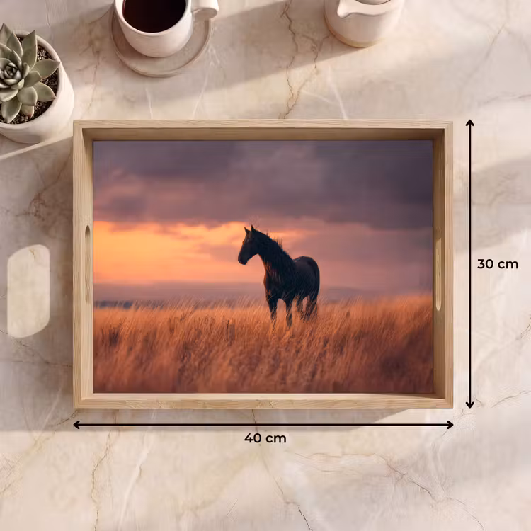 Plateau - Cheval - Nuages - Champ libre — 7