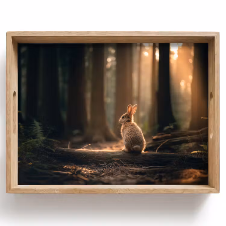 Plateau - Lapin - Forêt - Rayons de soleil — 1