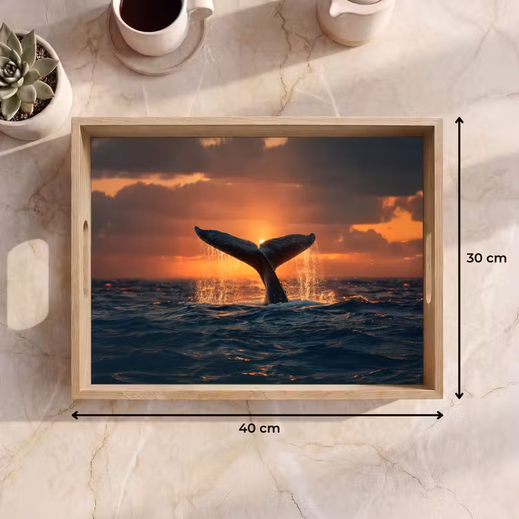 Plateau - Queue de baleine - Eau - Coucher de soleil — 7