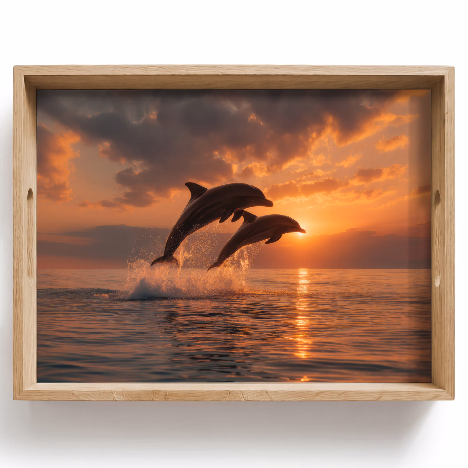 Plateau - Dauphins - Mer - Réaliste — 1