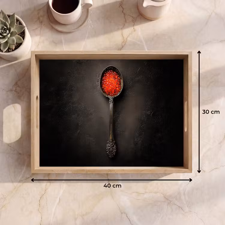 Plateau - Noir - Cuillère - Caviar — 7