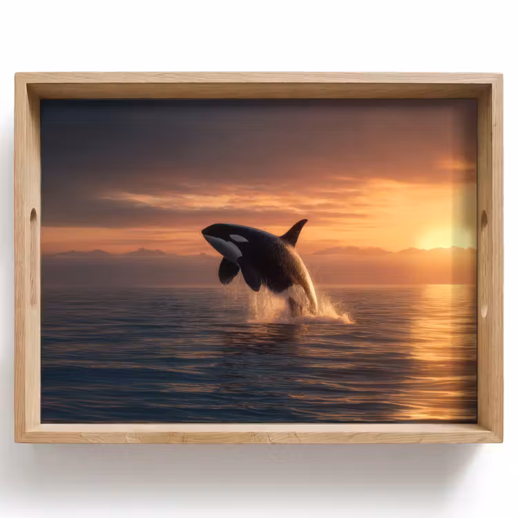 Plateau - Orque - Mer - Coucher de soleil — 1