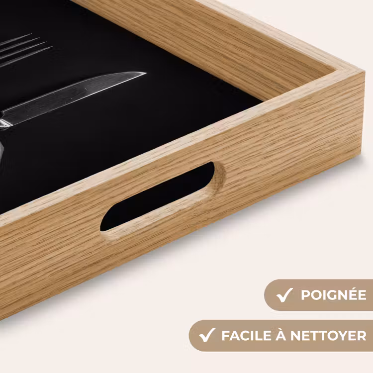 Plateau - Couverts - Noir - Blanc — 8