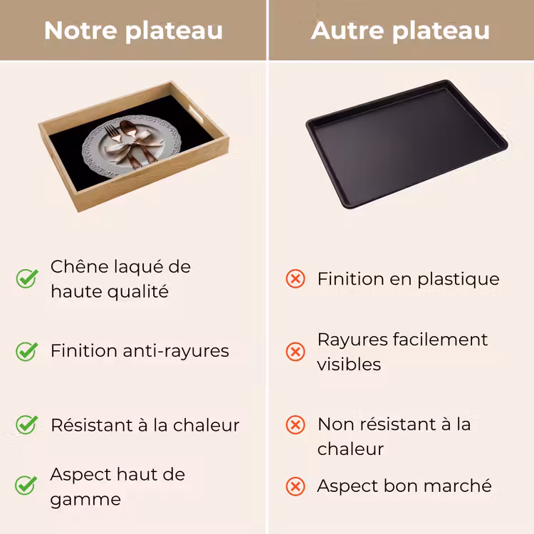 Plateau - Rose - Bow - Couverts — 9