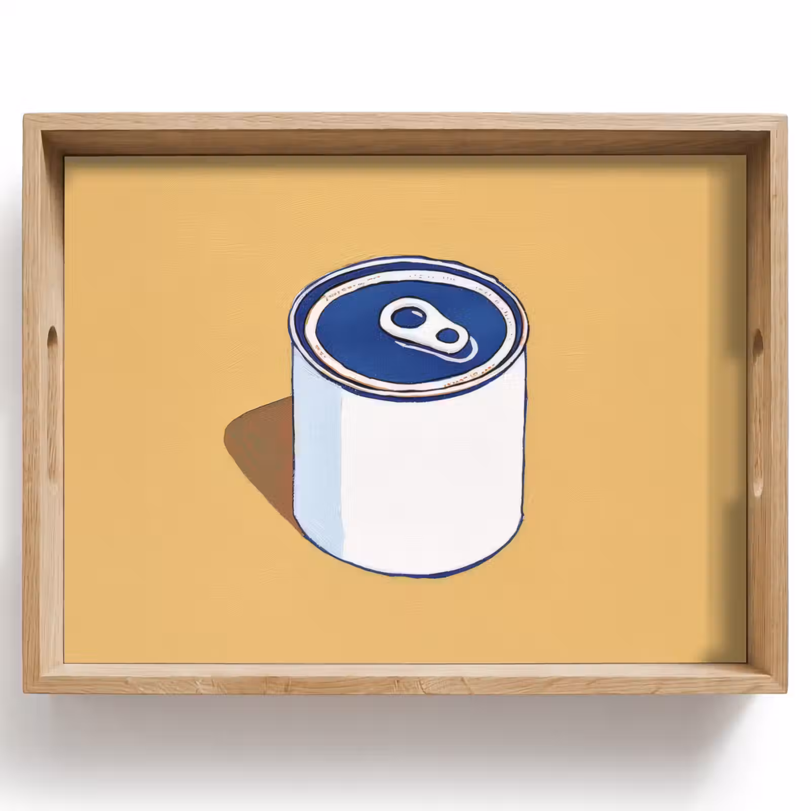 Plateau - Etain - Minimaliste - Bleu - Illustration — 1
