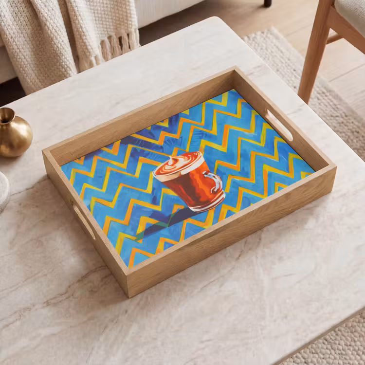 Plateau - Mug - Café - Zigzag - Crème fouettée — 2