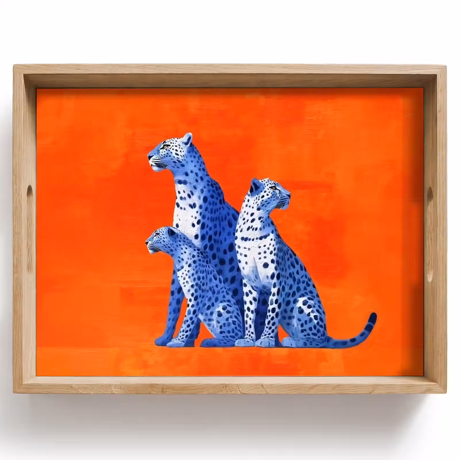 Plateau - Léopards - Points - Orange — 1