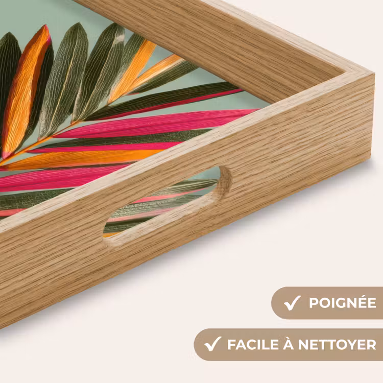 Plateau - Branche - Feuilles - Colorée - Ombre — 8