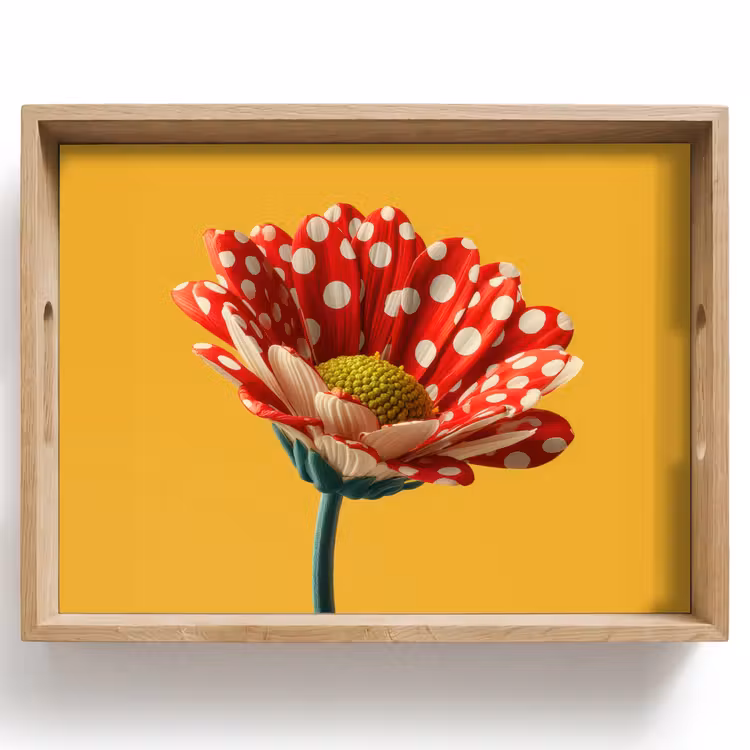 Plateau - Fleur - Rouge - Points — 1