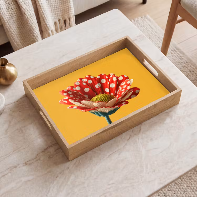 Plateau - Fleur - Rouge - Points — 2