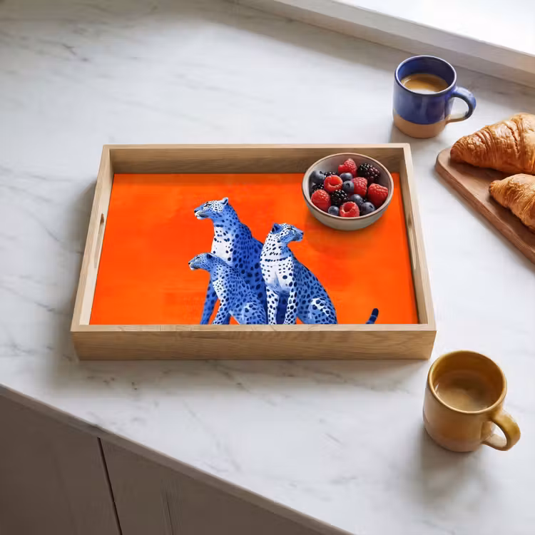 Plateau - Léopards - Points - Orange — 3