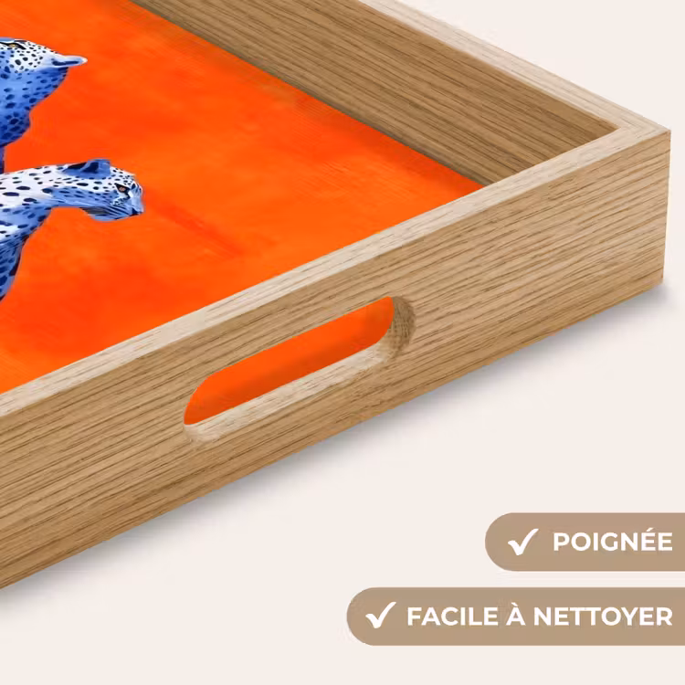 Plateau - Léopards - Points - Orange — 8