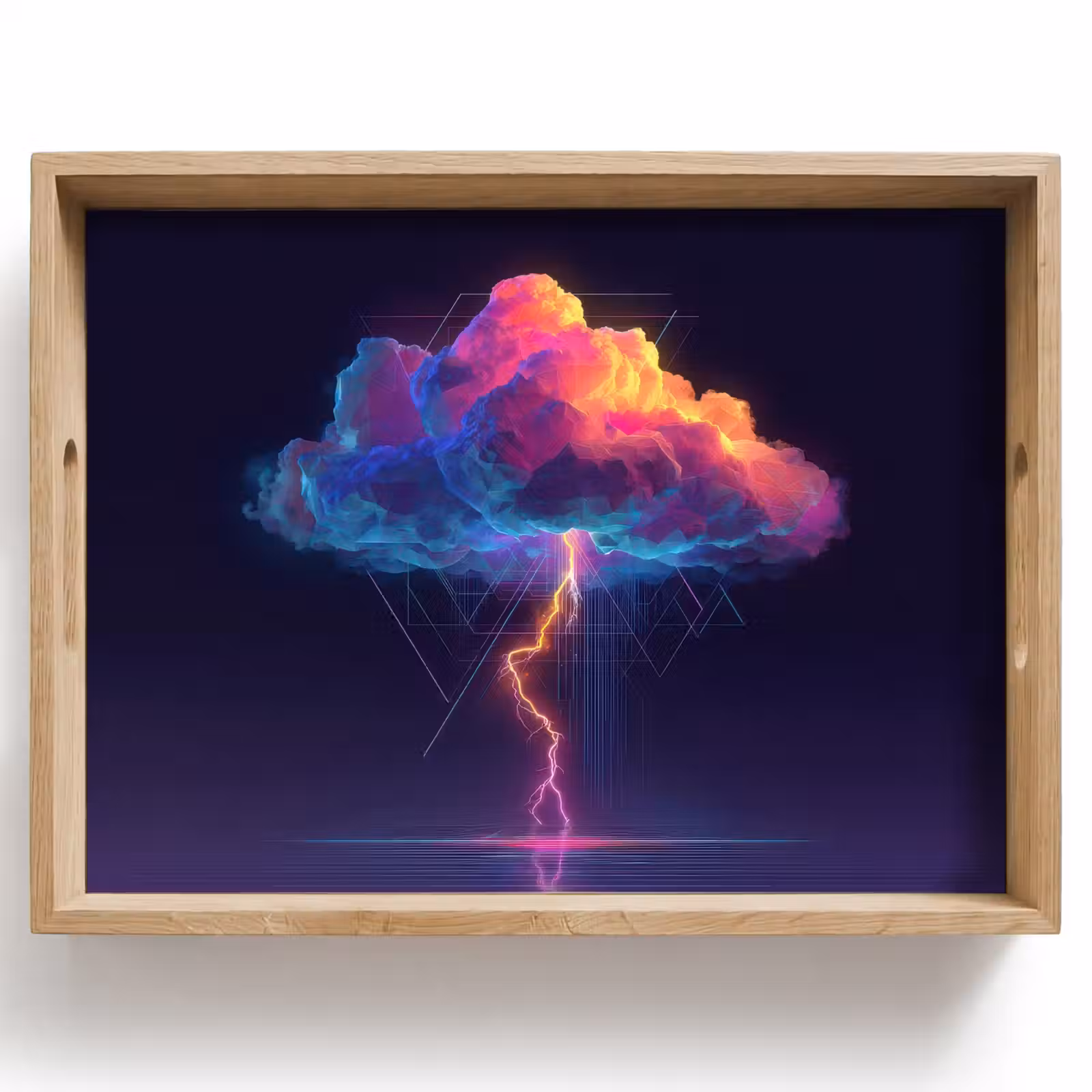 Plateau - Nuage de tonnerre - Éclair - Lumière - Bleu — 1