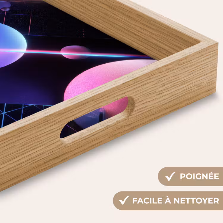 Plateau - Ampoules - Néon - Lignes - Rose — 8