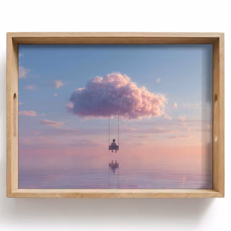 Plateau - Nuage - Balançoire - Ciel coloré — 1