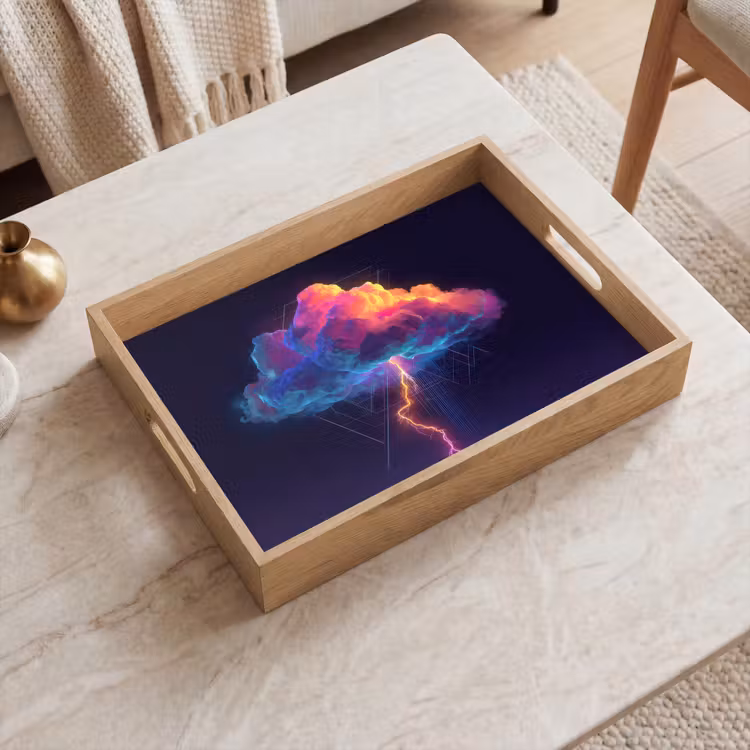 Plateau - Nuage de tonnerre - Éclair - Lumière - Bleu — 2
