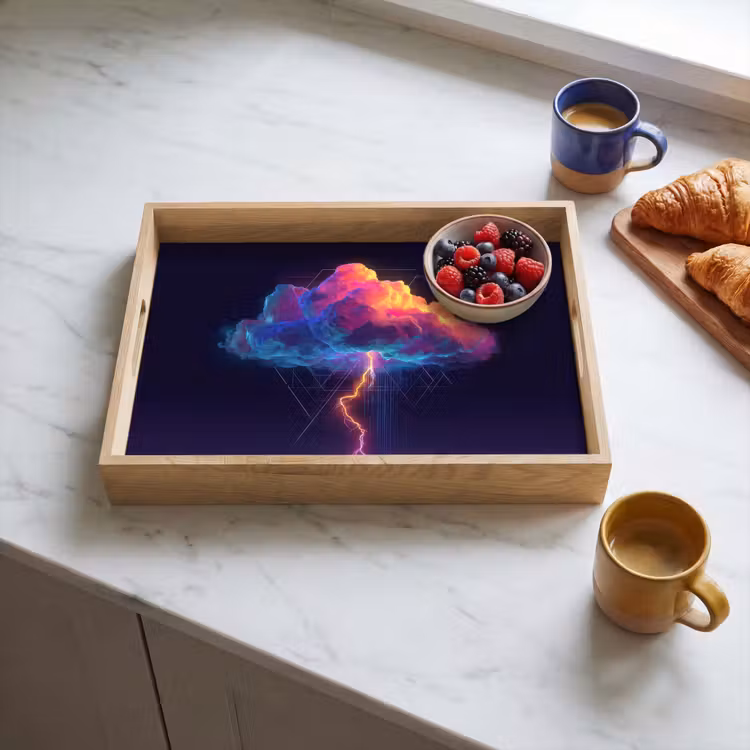 Plateau - Nuage de tonnerre - Éclair - Lumière - Bleu — 3