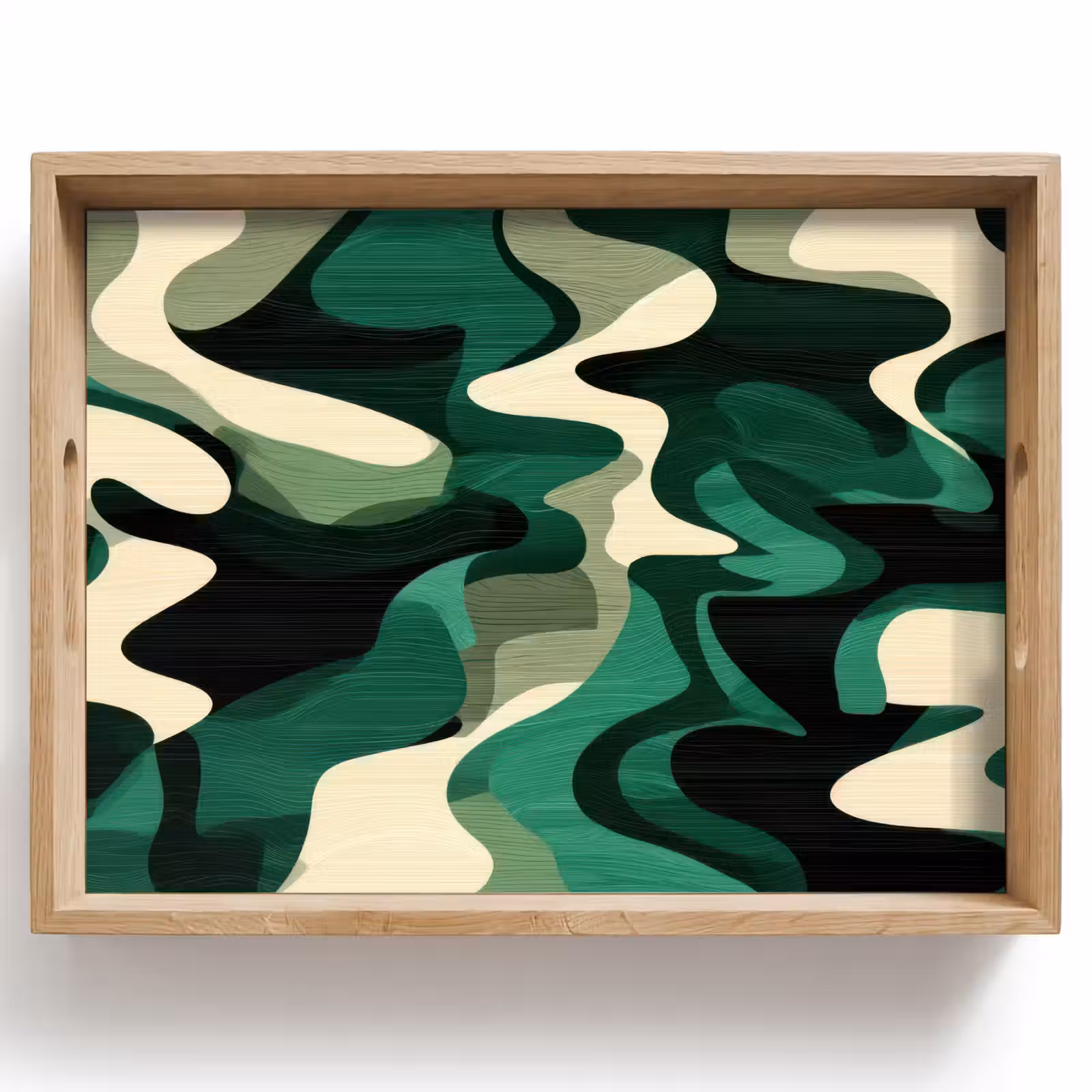 Plateau - Abstrait - Camouflage - Vert — 1