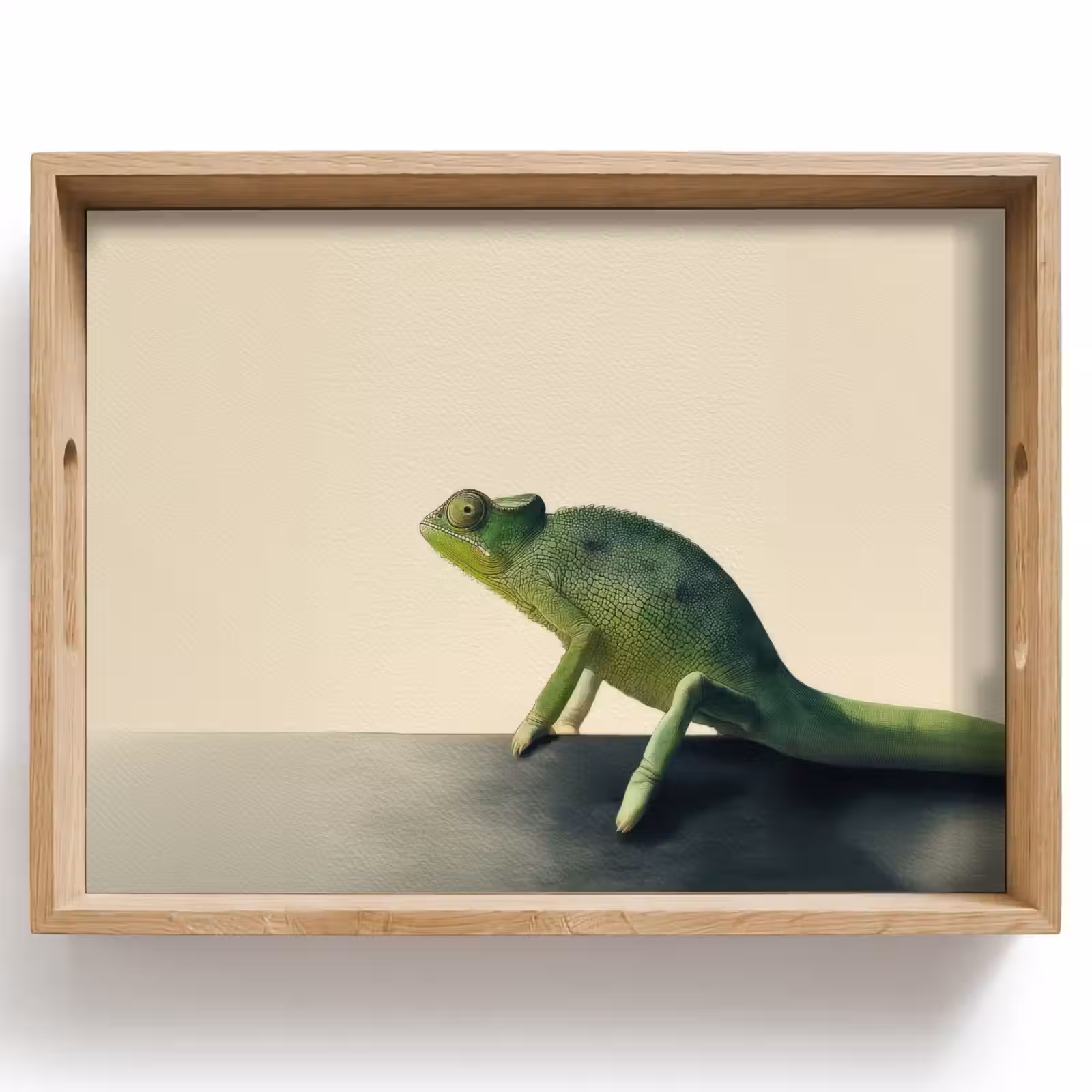 Plateau - Caméléon - Vert - Minimaliste — 1