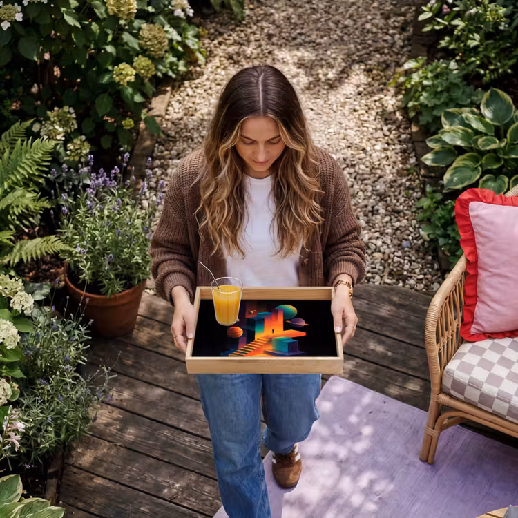 Plateau - Abstrait - Escalier - Homme - Planètes — 6