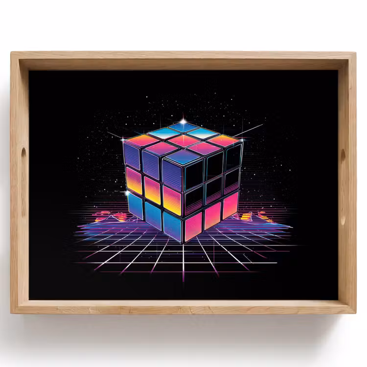 Plateau - Cube - Coloré - Grille — 1