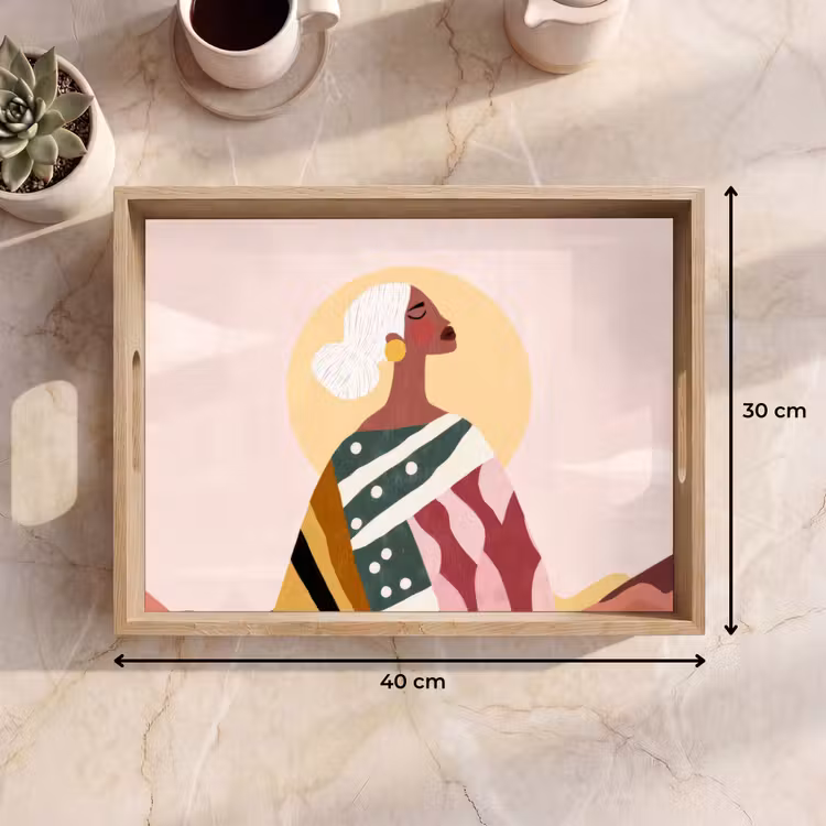 Plateau - Femme - soleil - coloré — 7