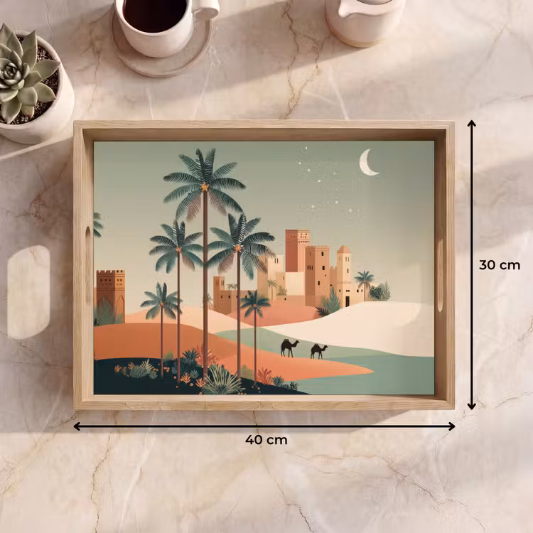 Plateau - Paysage nocturne - Chameaux - Étoiles - Dunes de sable — 7