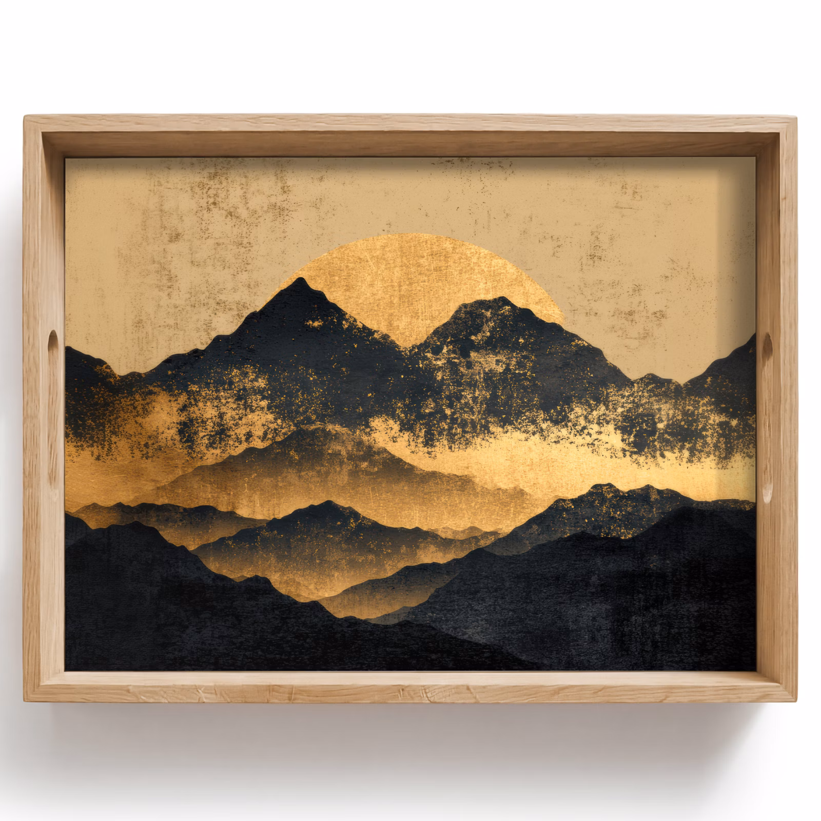 Plateau - Montagnes dorées au clair de lune — 1