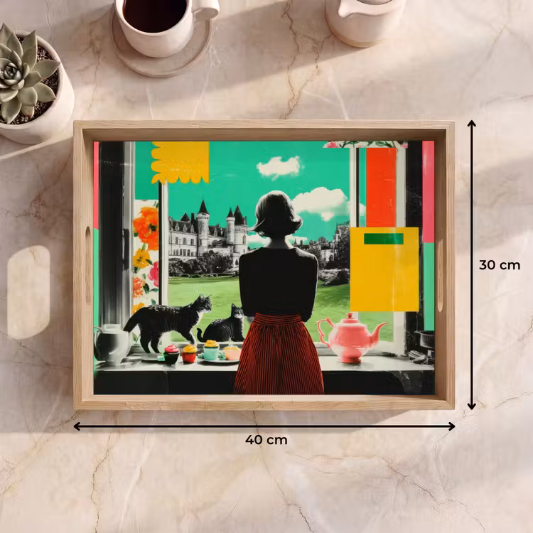 Plateau - Femme - Cuisine - Chats - Transparent — 7