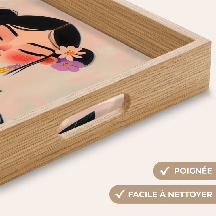 Plateau - Femme - Fleurs - Pastel — 8
