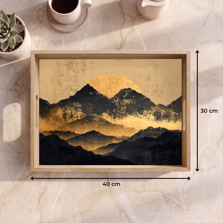 Plateau - Montagnes dorées au clair de lune — 7