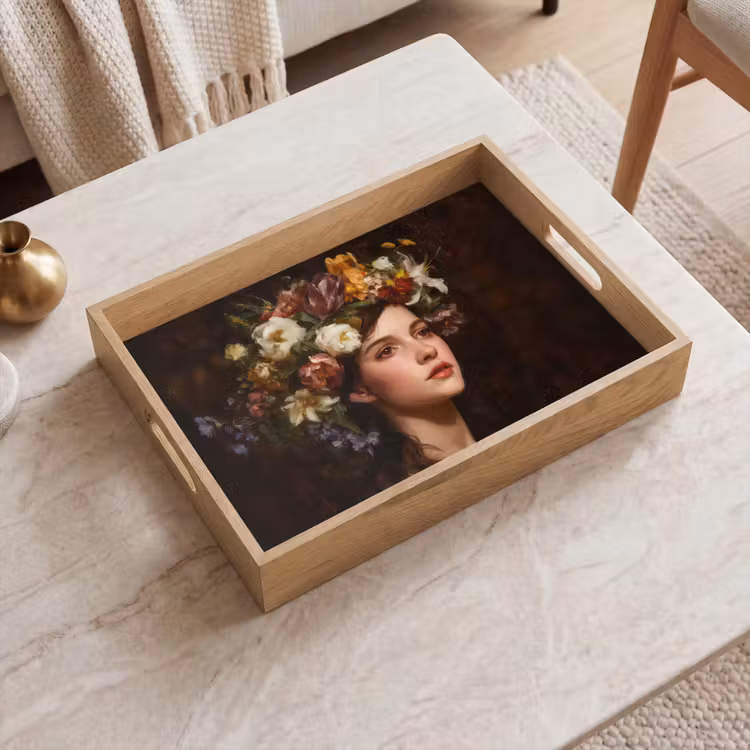 Plateau - Portrait - Femme - Fleurs — 2