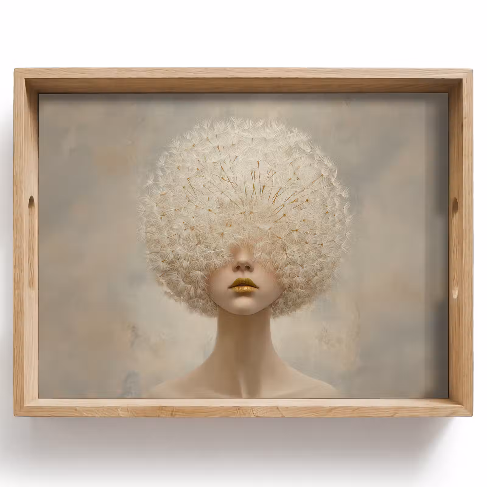 Plateau - Dreamy - Beige - Graines de pissenlit — 1