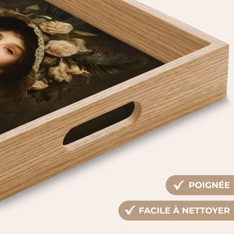 Plateau - Chapeau fleuri - Portrait - Femme — 8