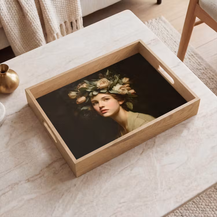 Plateau - Fleurs mortes - Femme - Portrait — 2