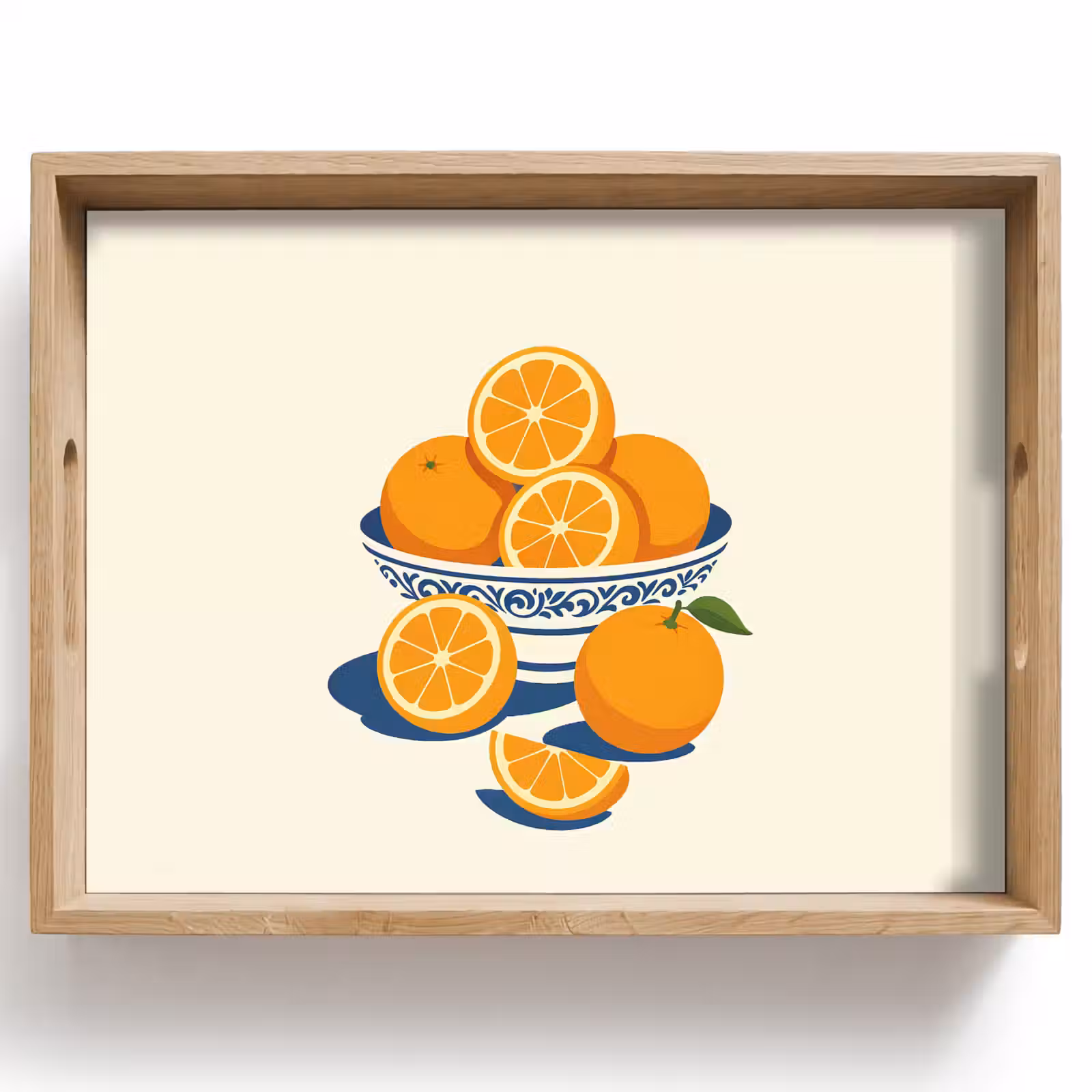 Plateau - Bol - Minimaliste - Orange - Oranges — 1