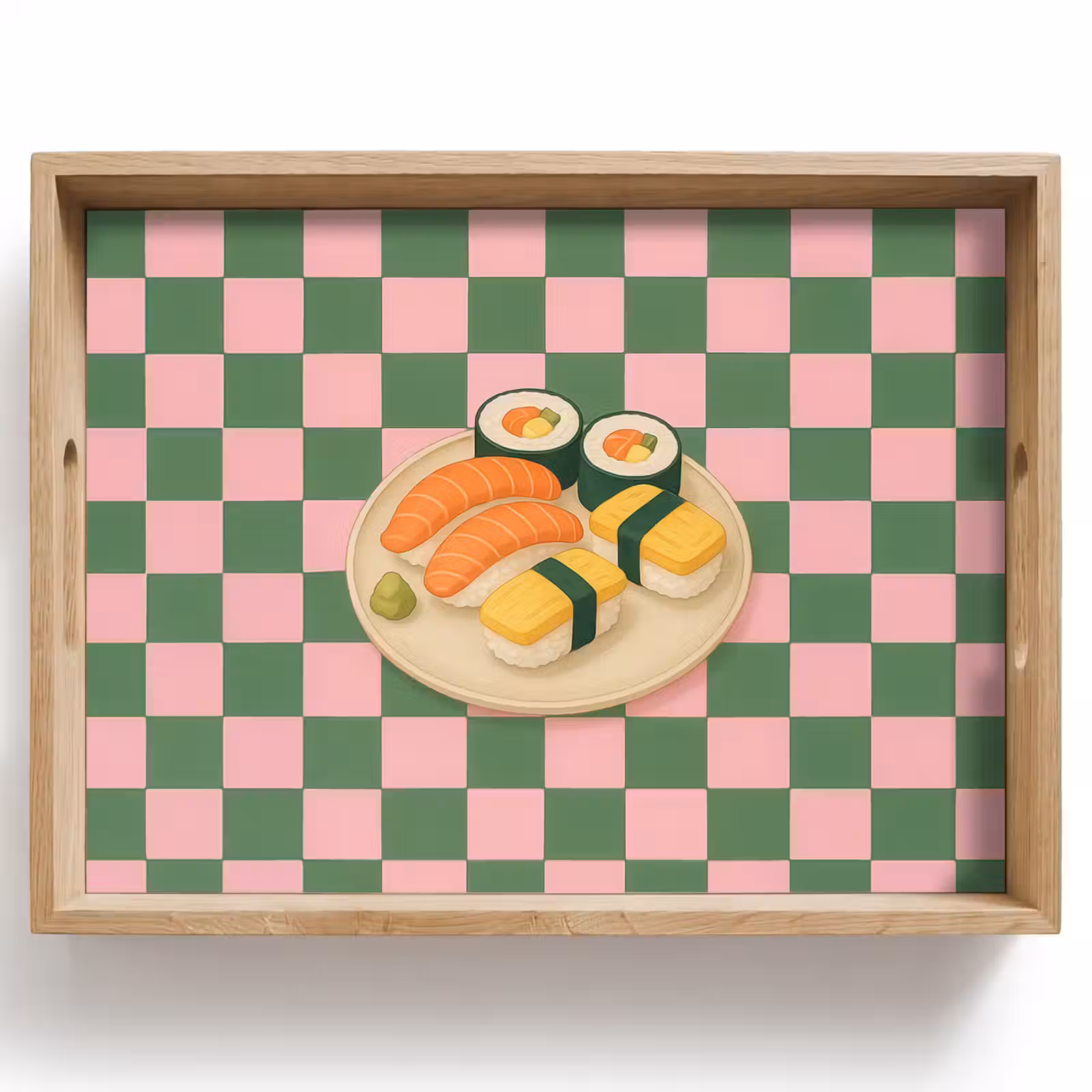 Plateau - Sushi - Assiette - Bloquée - Verte — 1