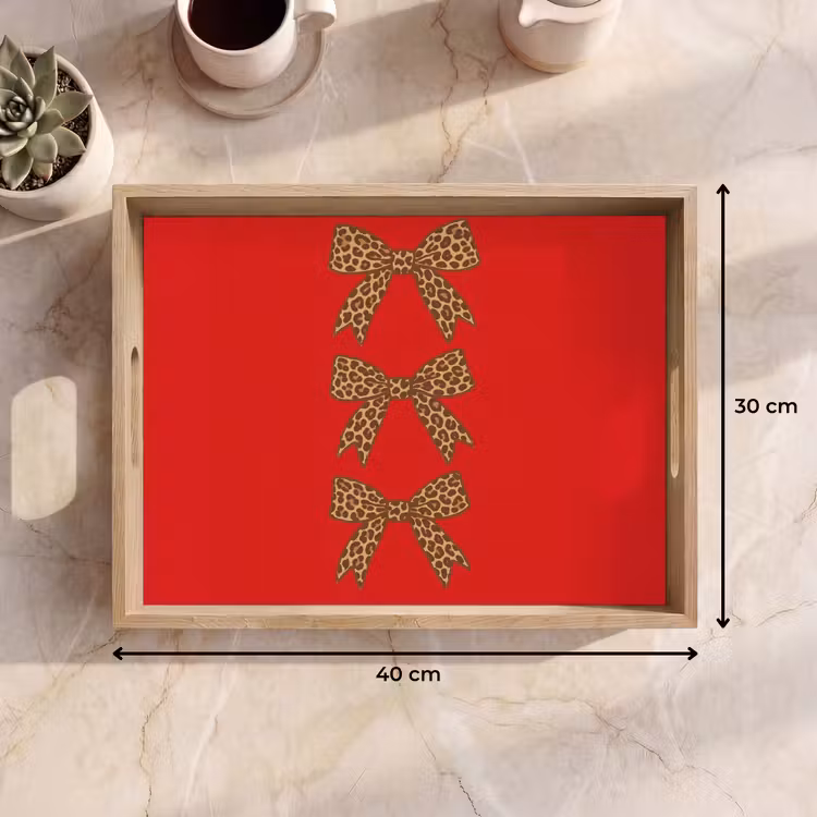 Plateau - Boucles - Imprimé panthère - Rouge — 7
